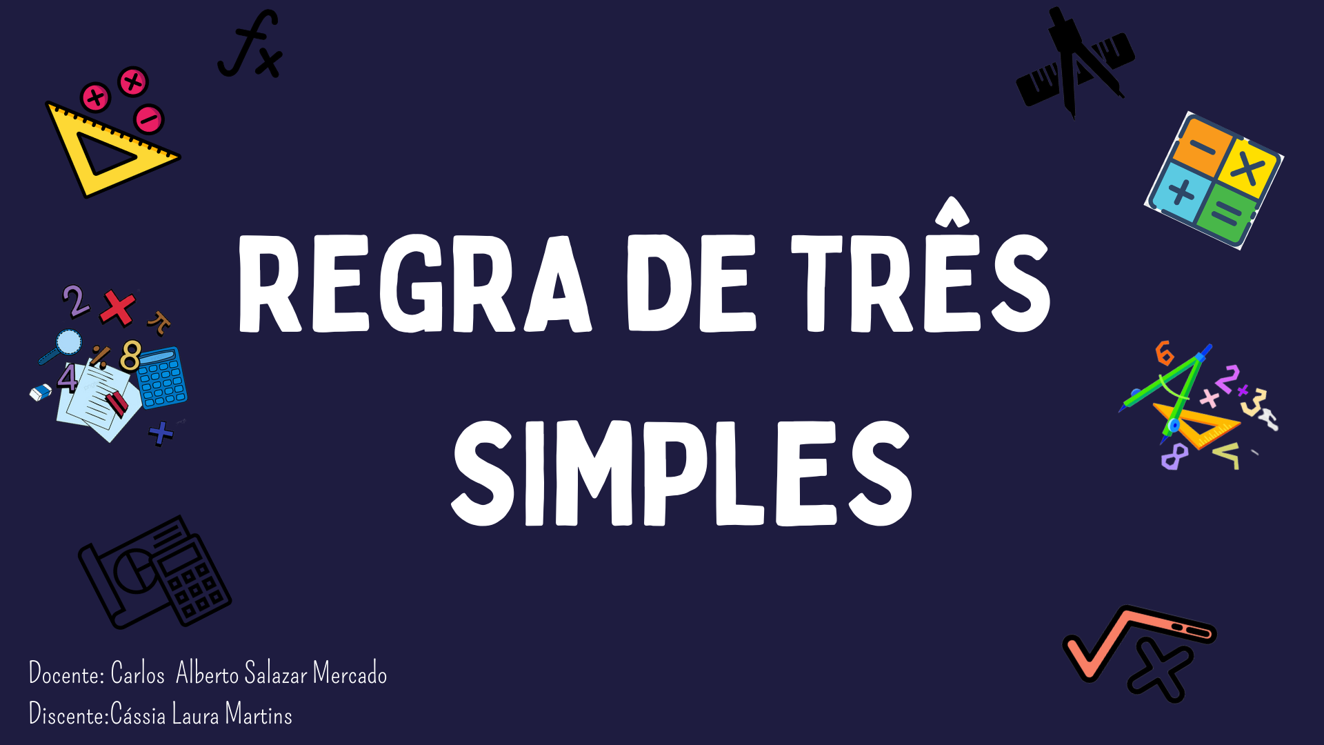 Imagem regra de três simples